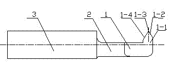 Numerical milling processing threaded cutter, and processing method thereof