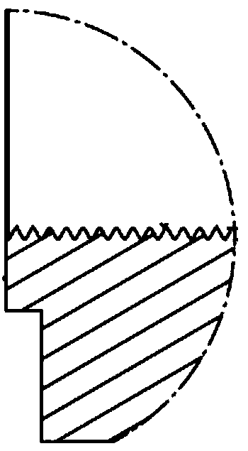 A processing technology and processing device for the tooth-shaped surface of the inner hole of a waveguide with a large length-to-diameter ratio