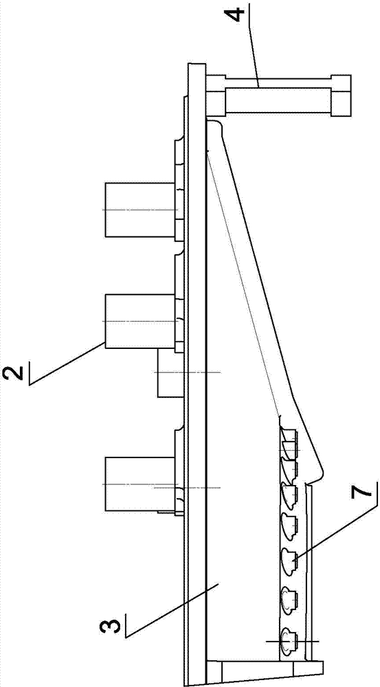 Modeling method and sand mold structure of sector-shaped end cover type casting for large-size mill