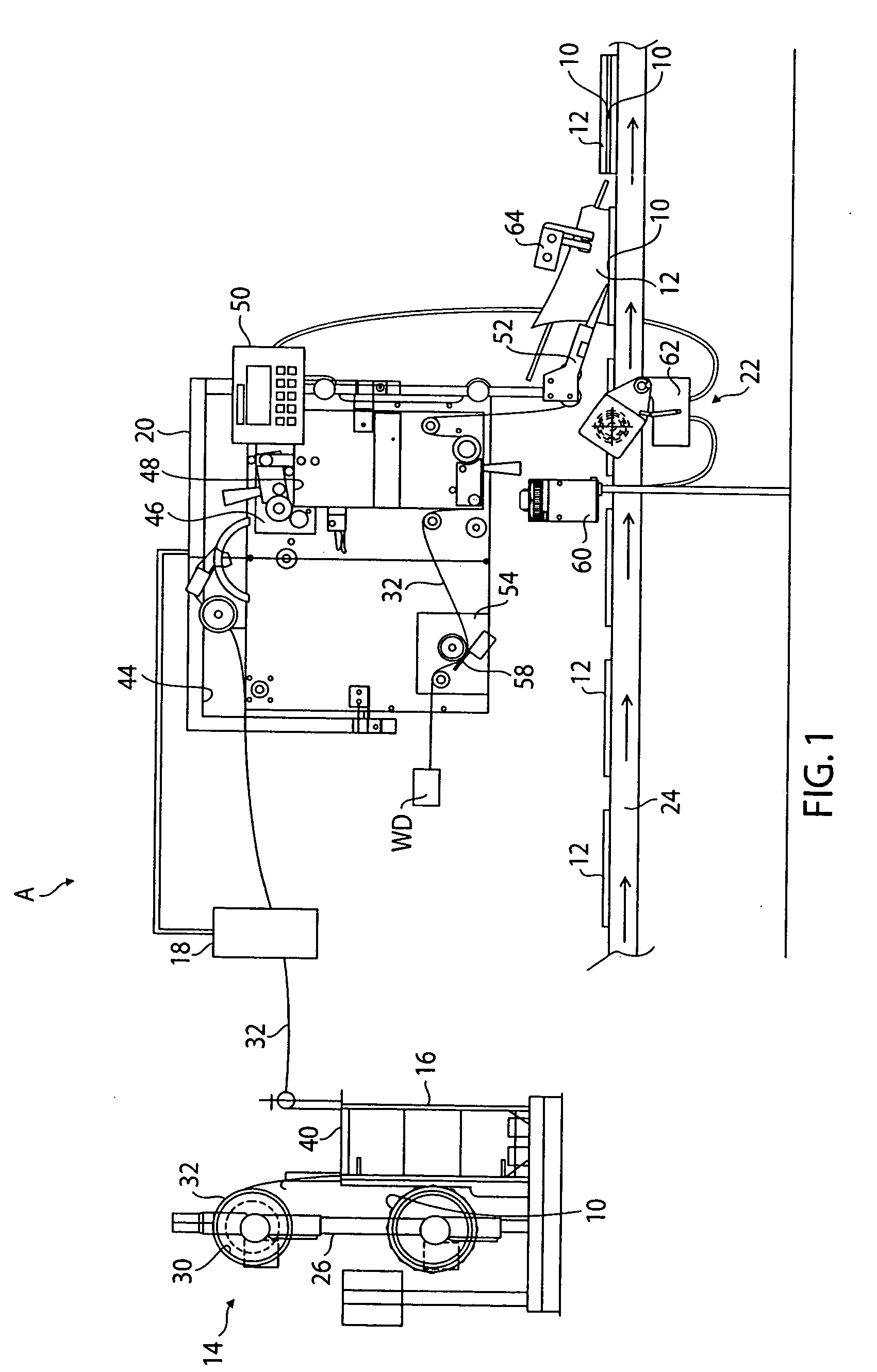 Method and apparatus for the high speed application of hook and loop fasteners