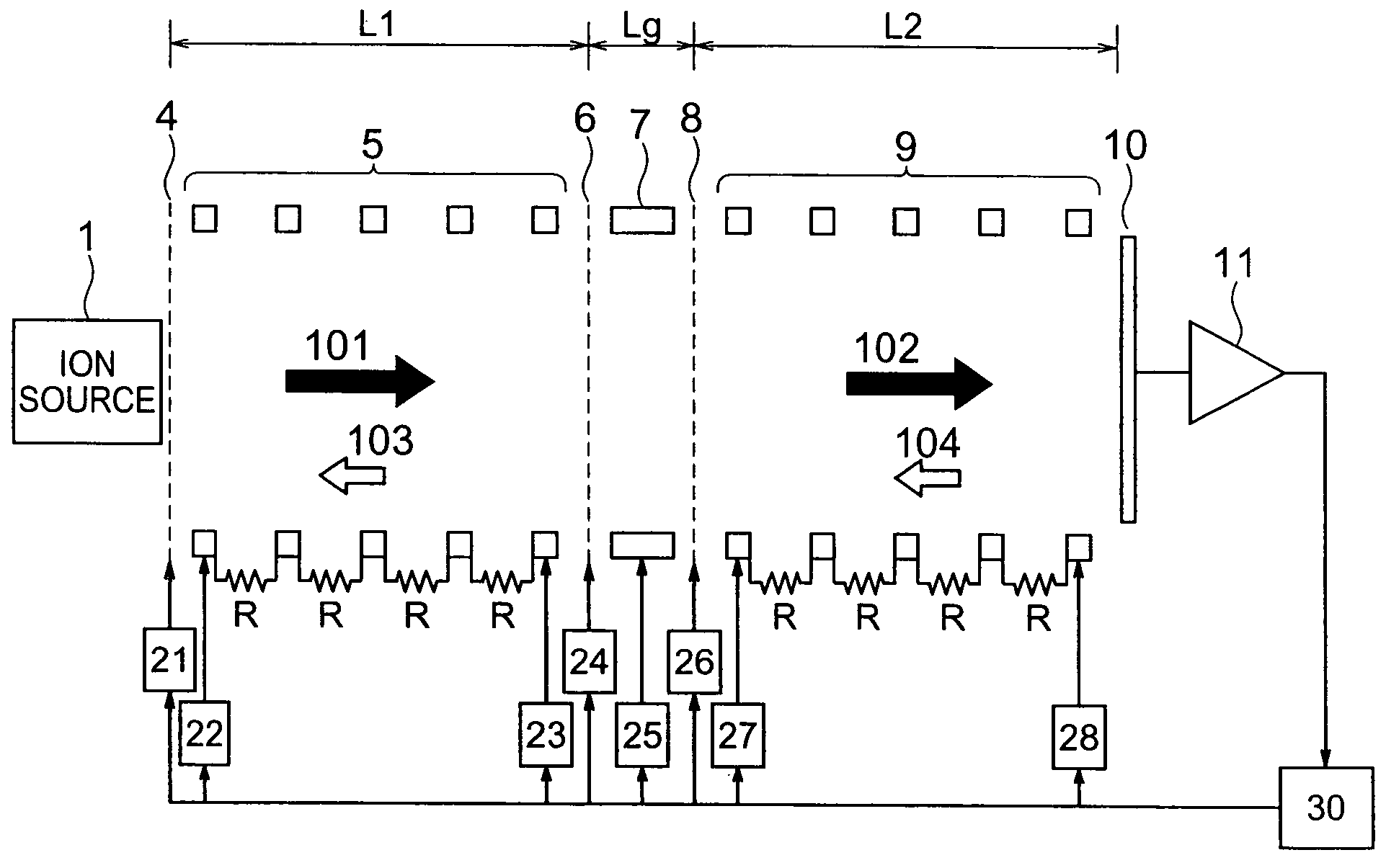 Ion-mobility spectrometer and ion-mobility analysis method