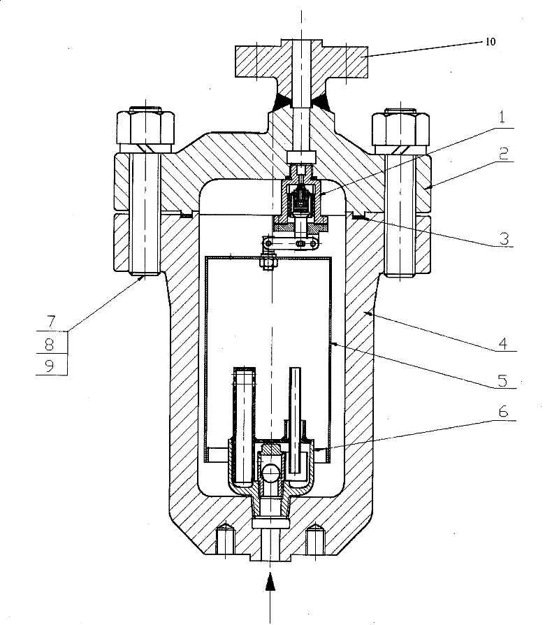 Superheated steam drain valve of lever guide type invert barrel