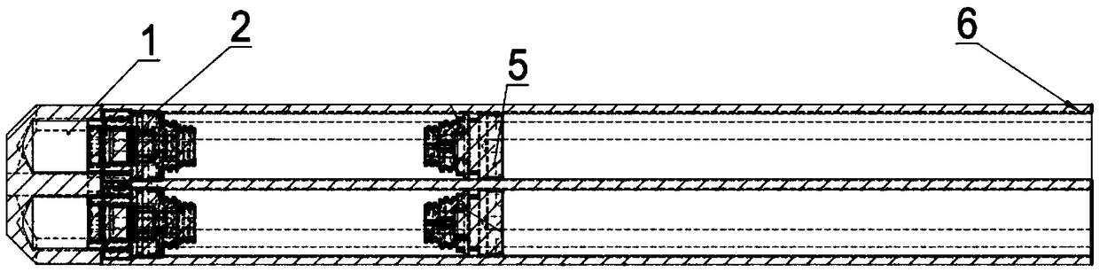 Double-spring balancing cylinder assembly