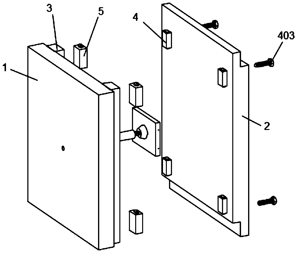 Aluminum-plastic panel mounting and connecting structure for outer wall mounting