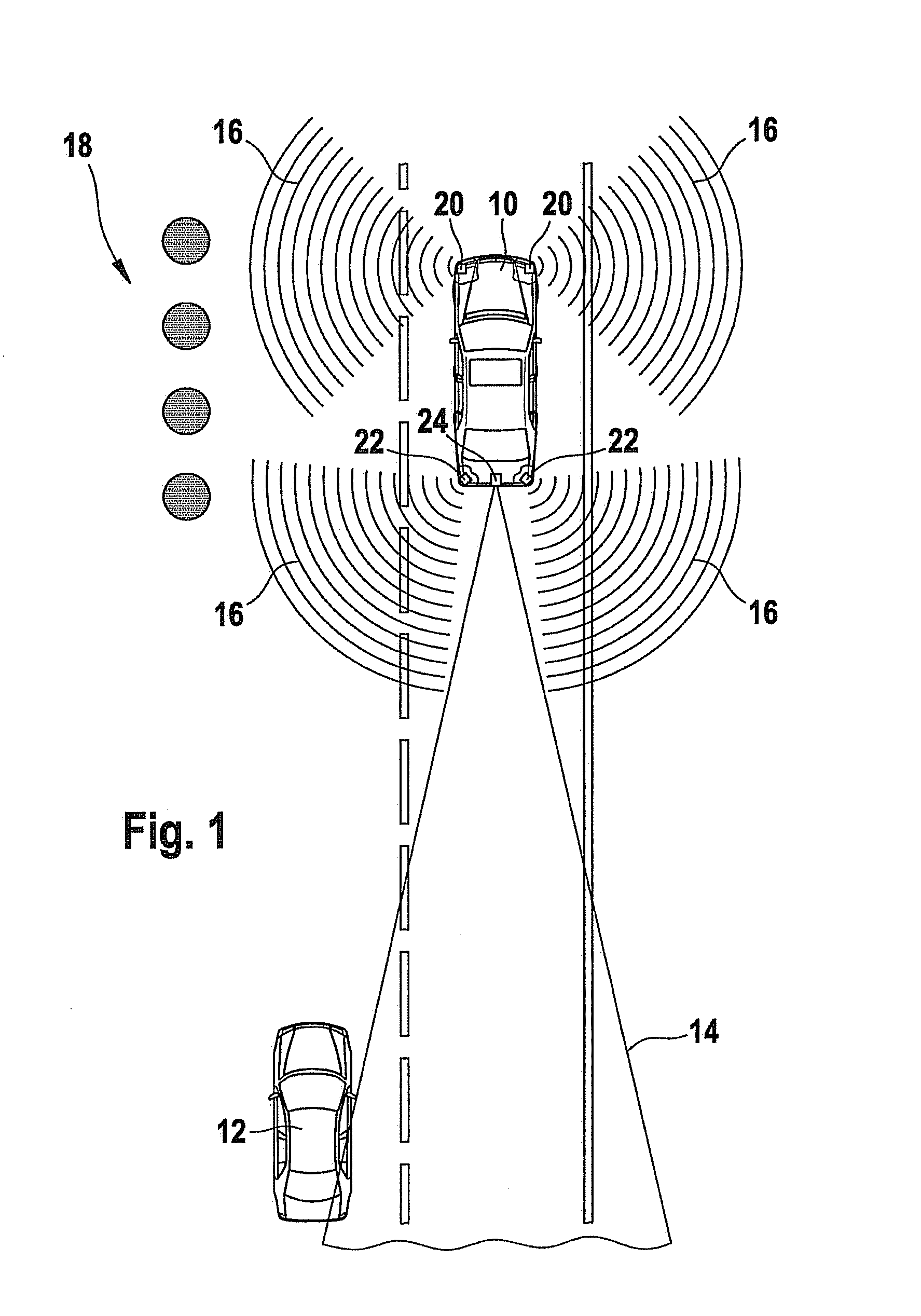 Method for detecting an environment of a vehicle