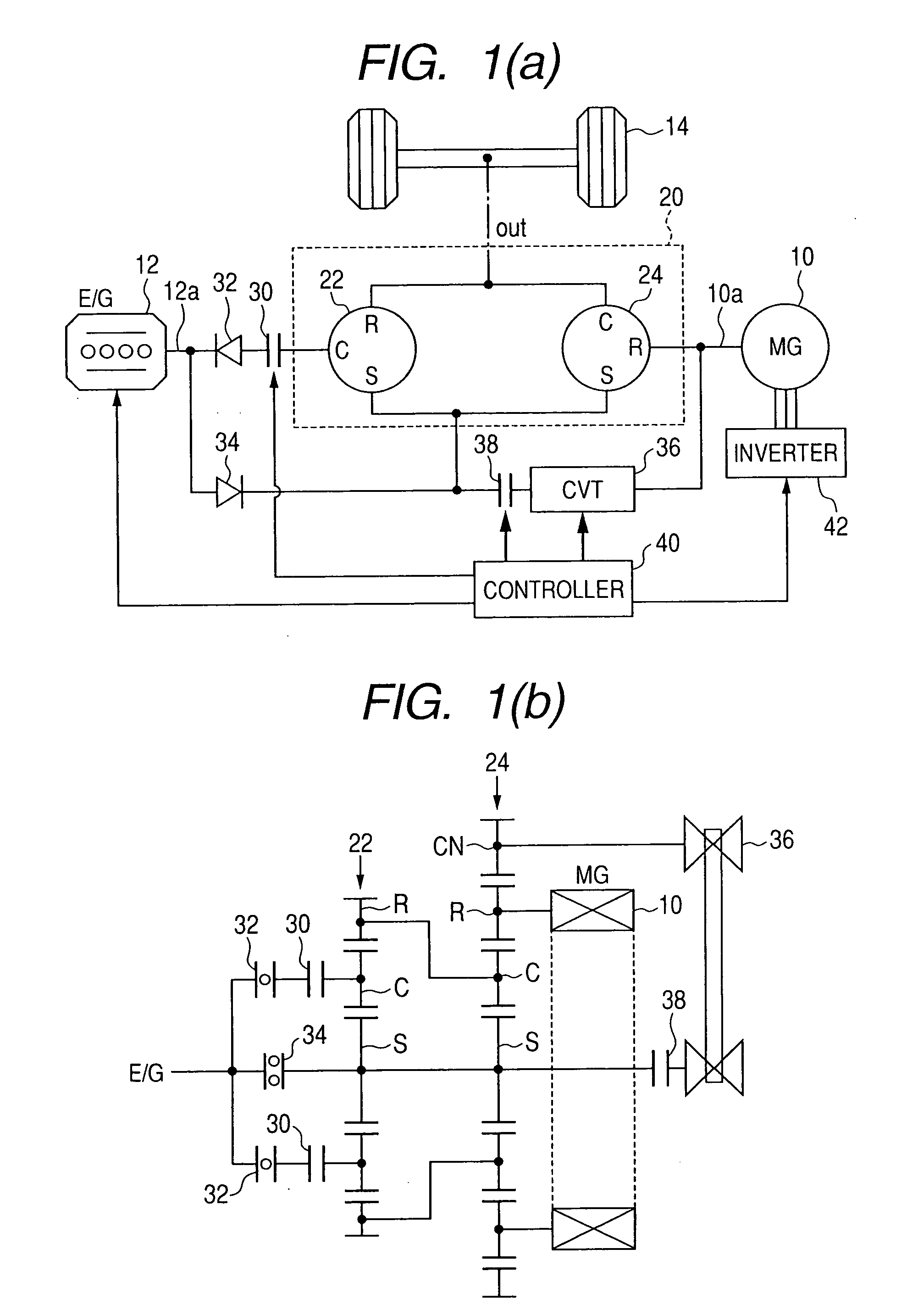 In-vehicle power transmission device and driving system for vehicle