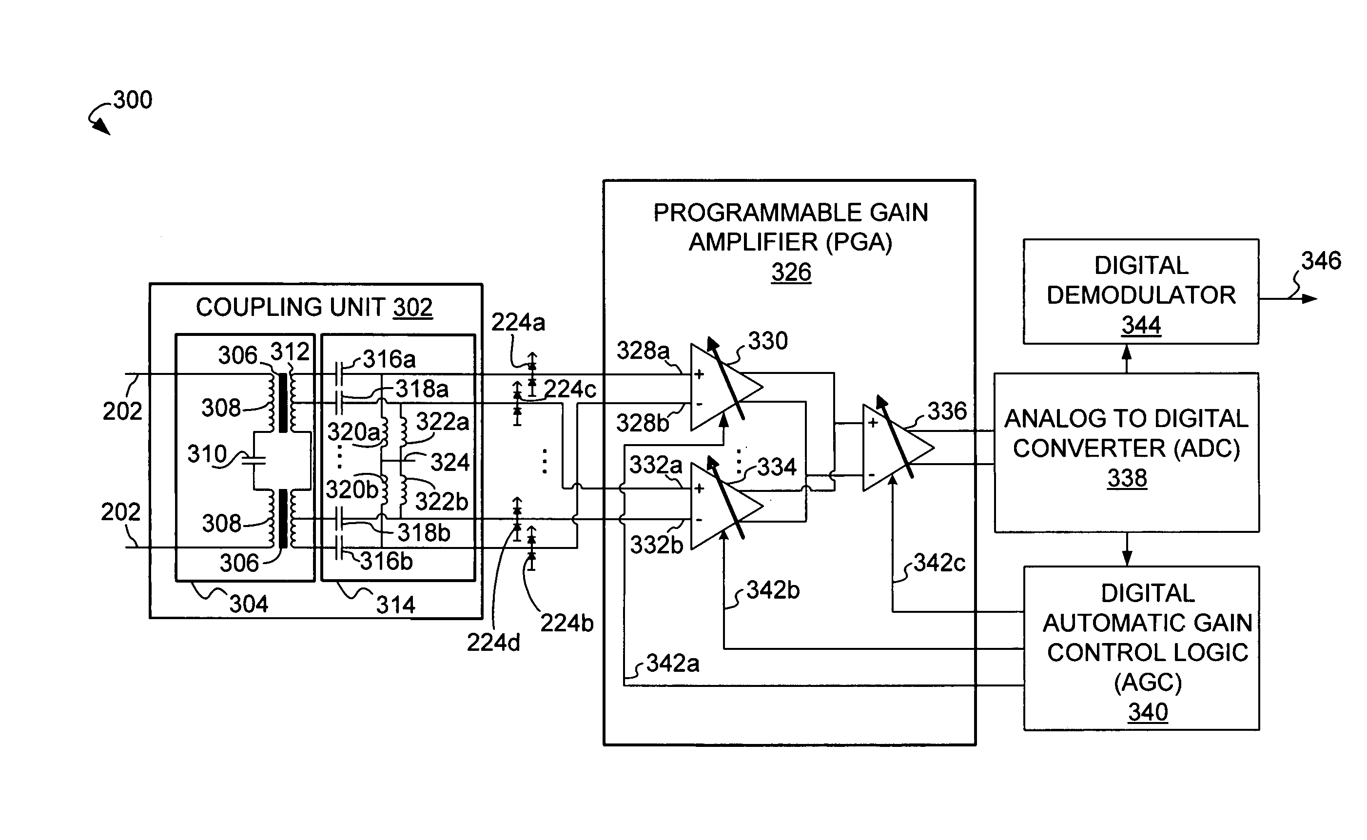 Coupling signal processing circuitry with a wireline communications medium