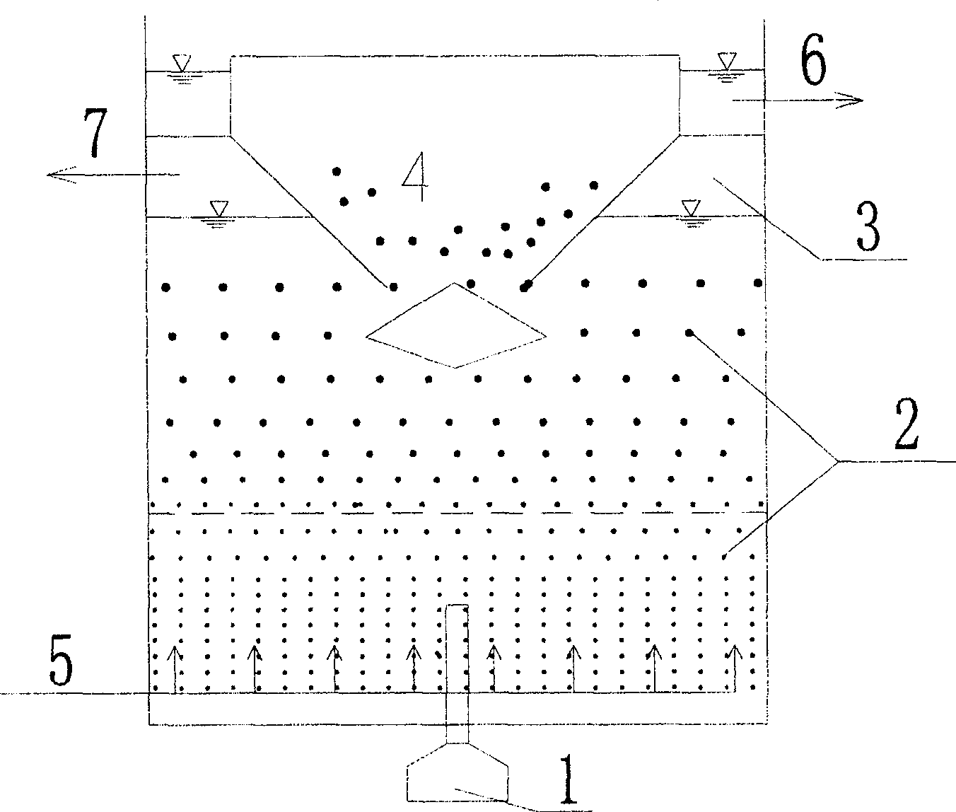 Handling method for refractory waste water