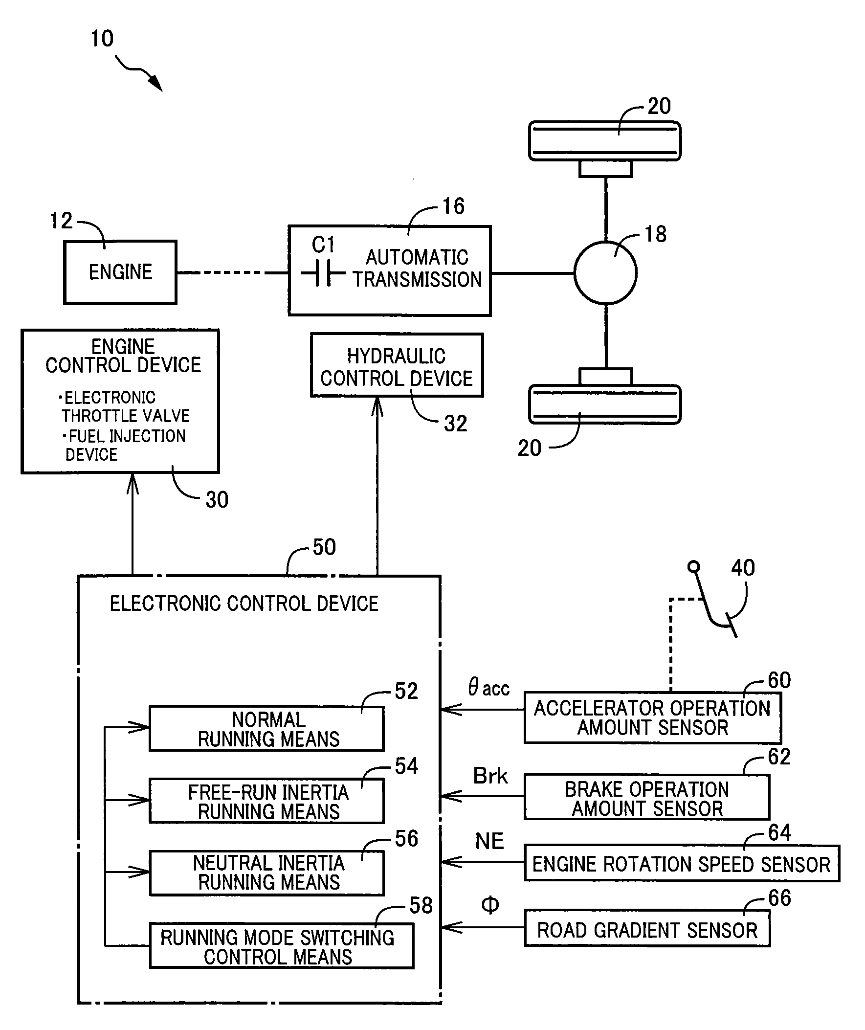 Vehicle drive controller
