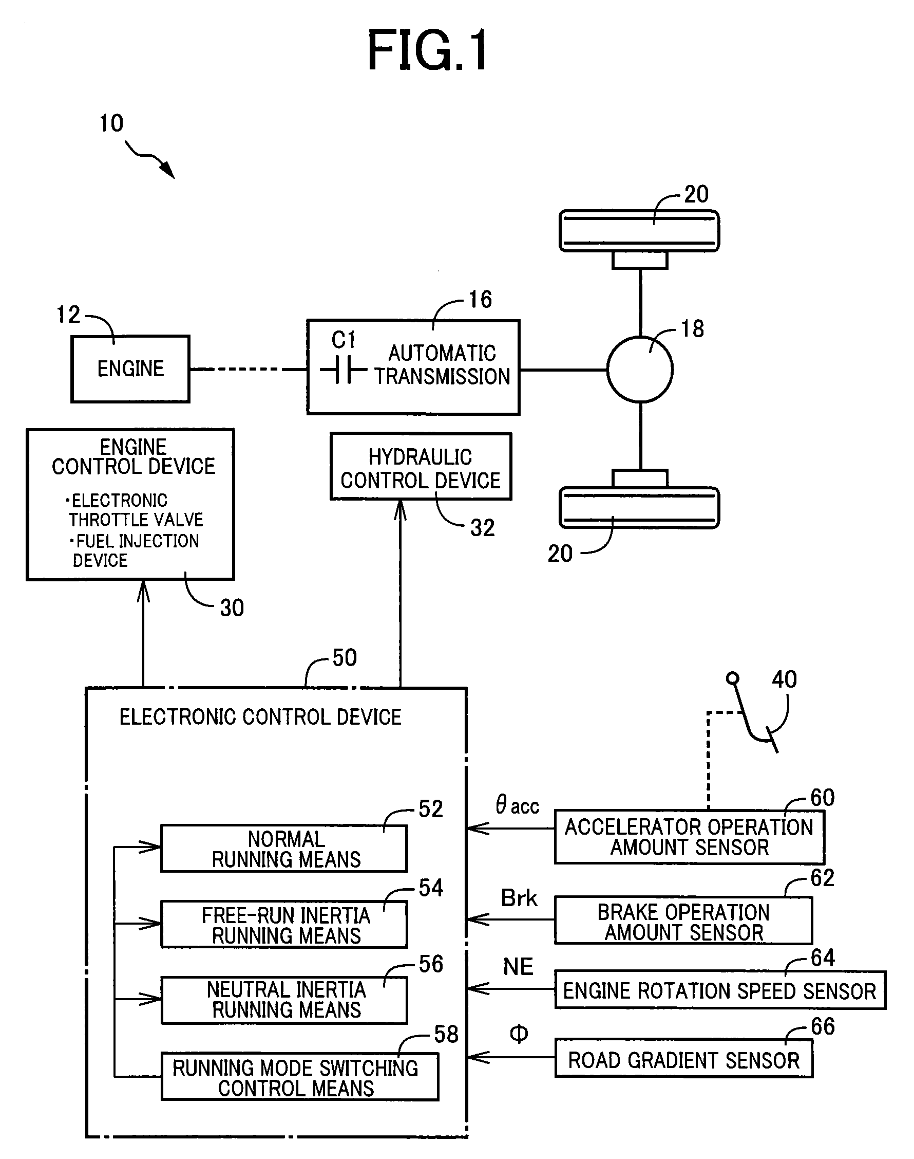 Vehicle drive controller