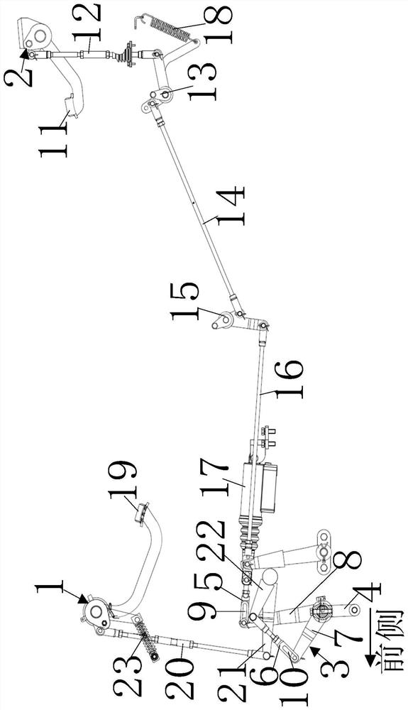 Bidirectional control clutch device, bidirectional operation method and vehicle