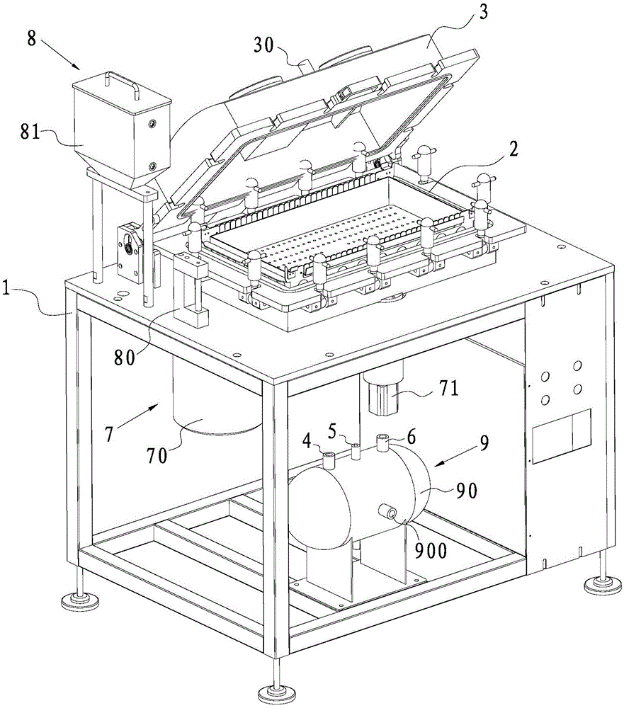 A pressure impregnation machine for preparing aluminum electrolytic capacitors