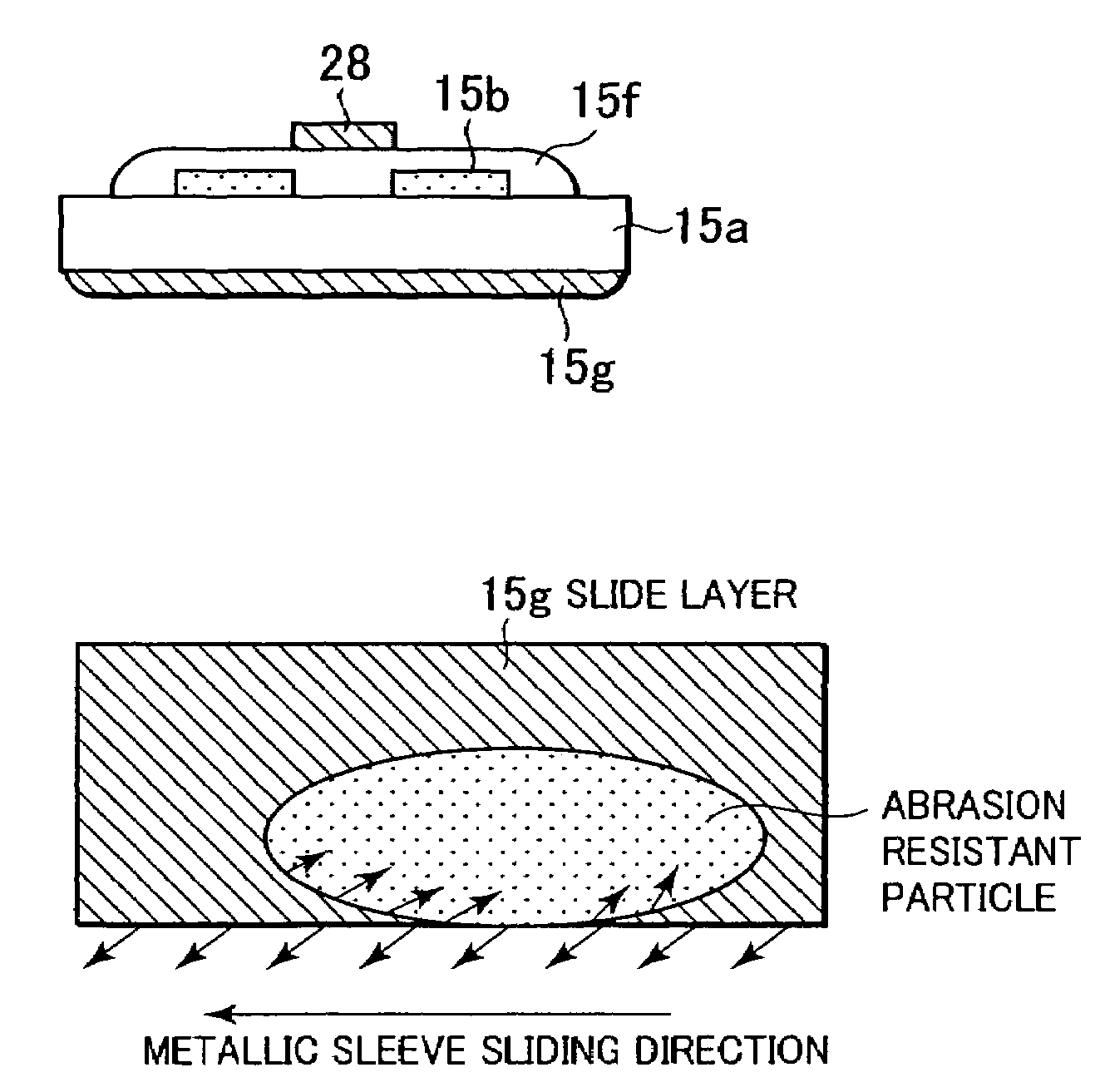 Image heating apparatus including flexible metallic sleeve, and heater used for this apparatus
