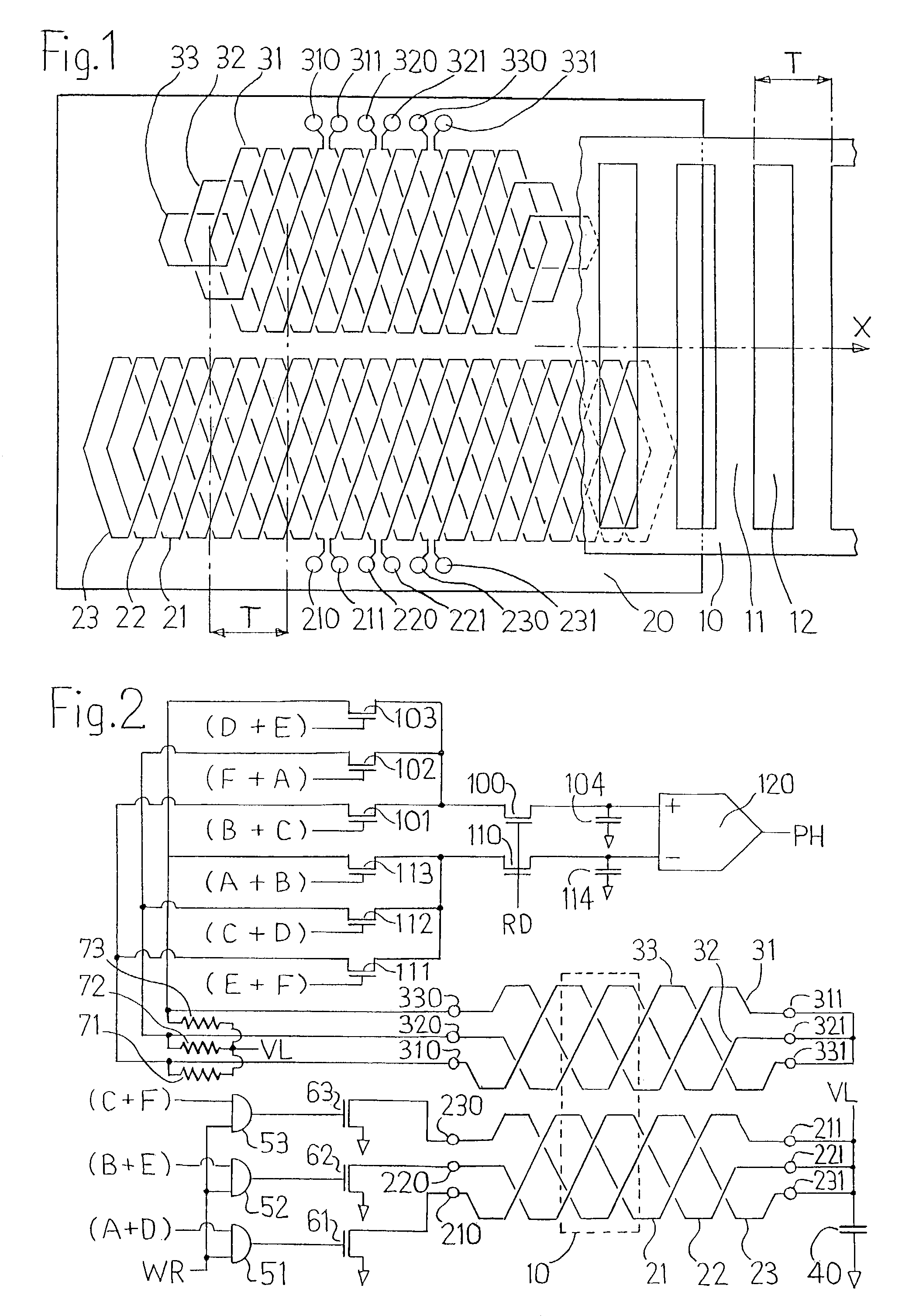 Inductive position sensor with a cursor and a coupling scale