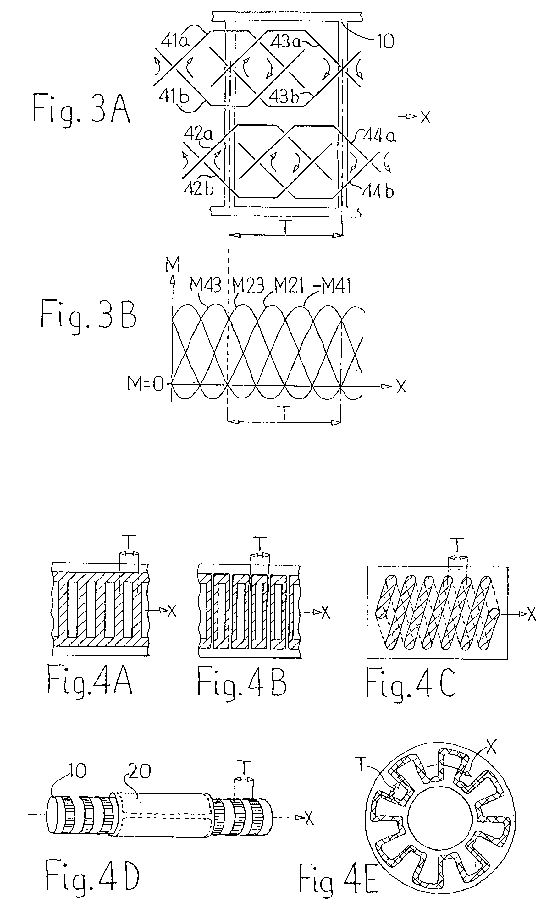 Inductive position sensor with a cursor and a coupling scale