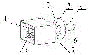 A reverberatory furnace burner