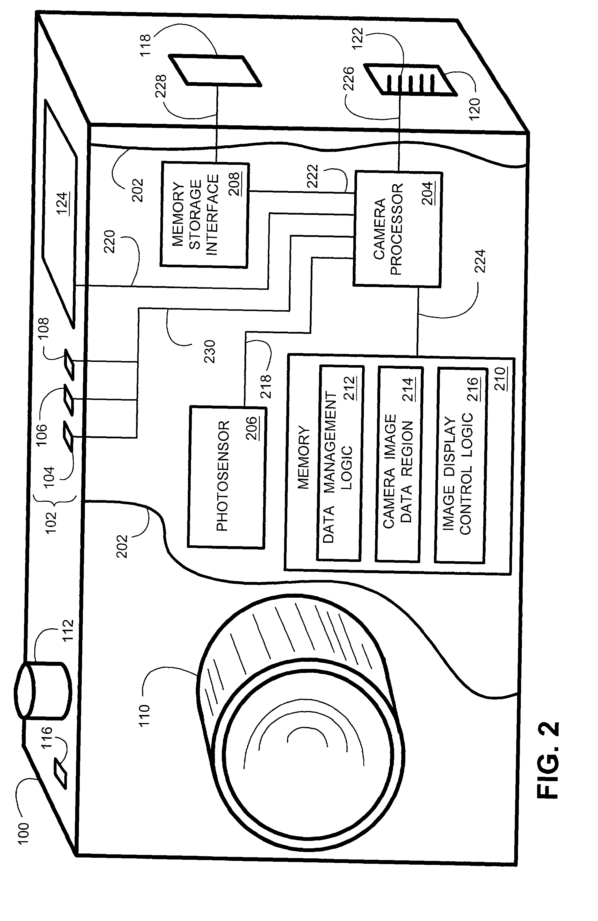 System and method for a simplified digital camera interface for viewing images and controlling camera operation