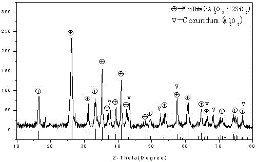 A kind of mullite nano-whisker prepared from pyrite tailings as raw material and preparation method thereof