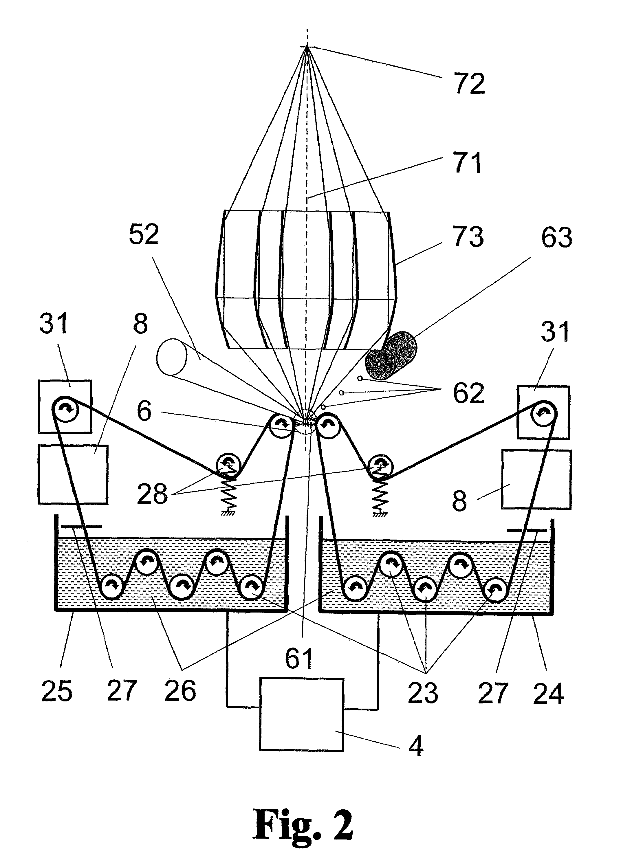 Arrangement for the generation of extreme ultraviolet radiation by means of electric discharge at electrodes which can be regenerated