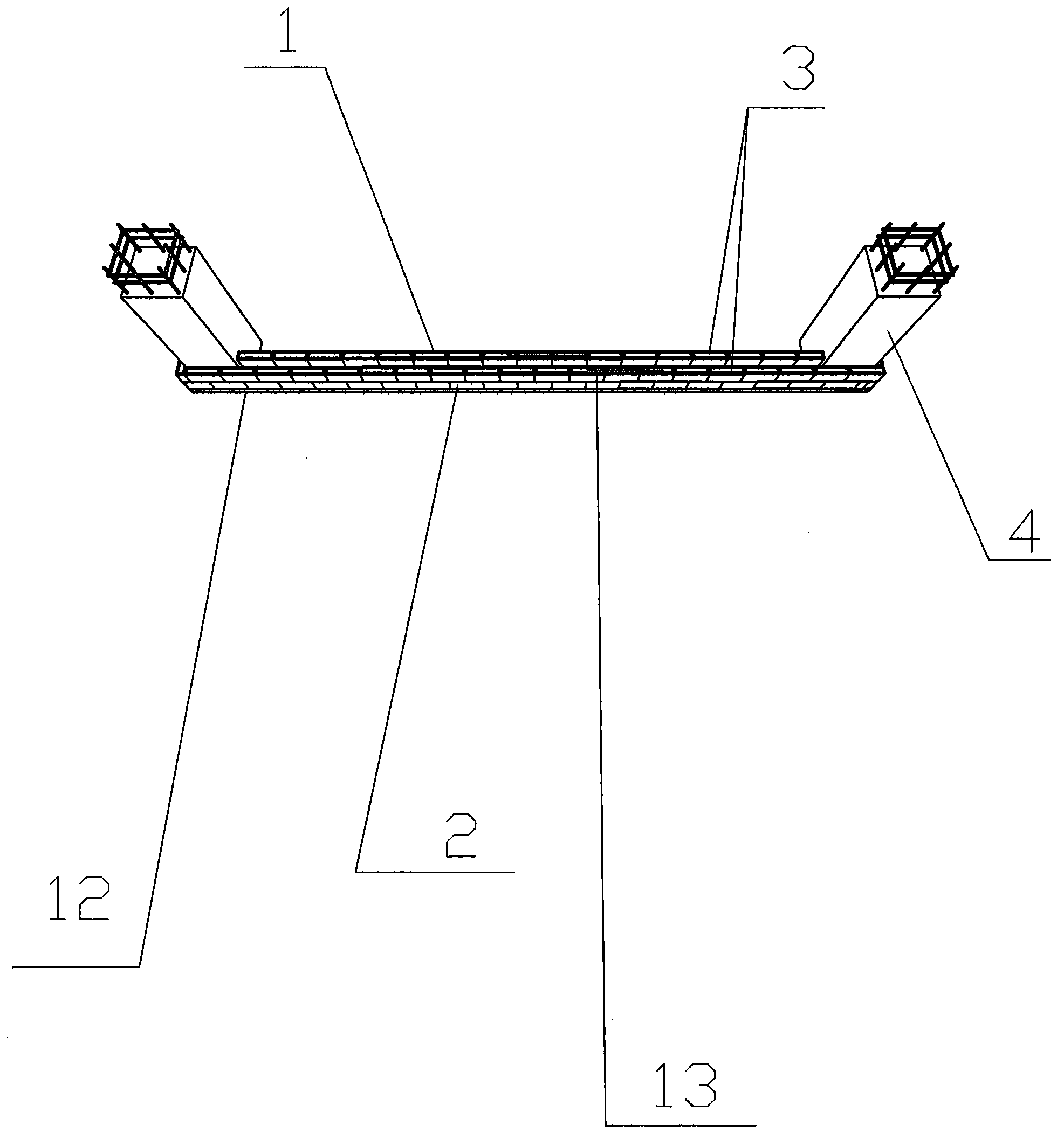 Half outside-enclosure two-row combined laid inorganic fireproof wall self-insulation system