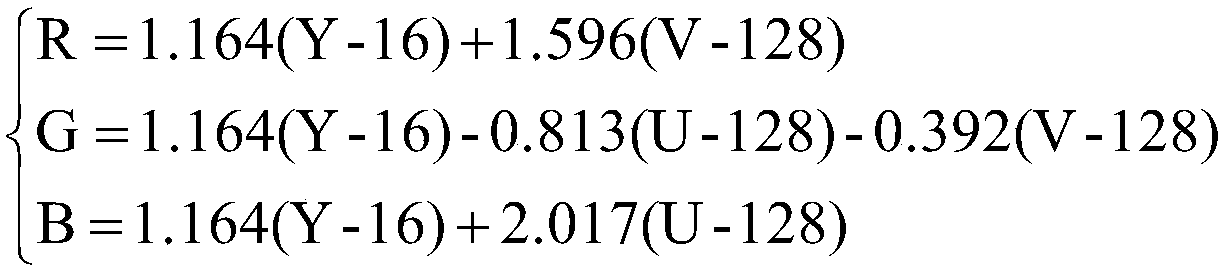 Method for fusing a color depth image and a gray scale depth image