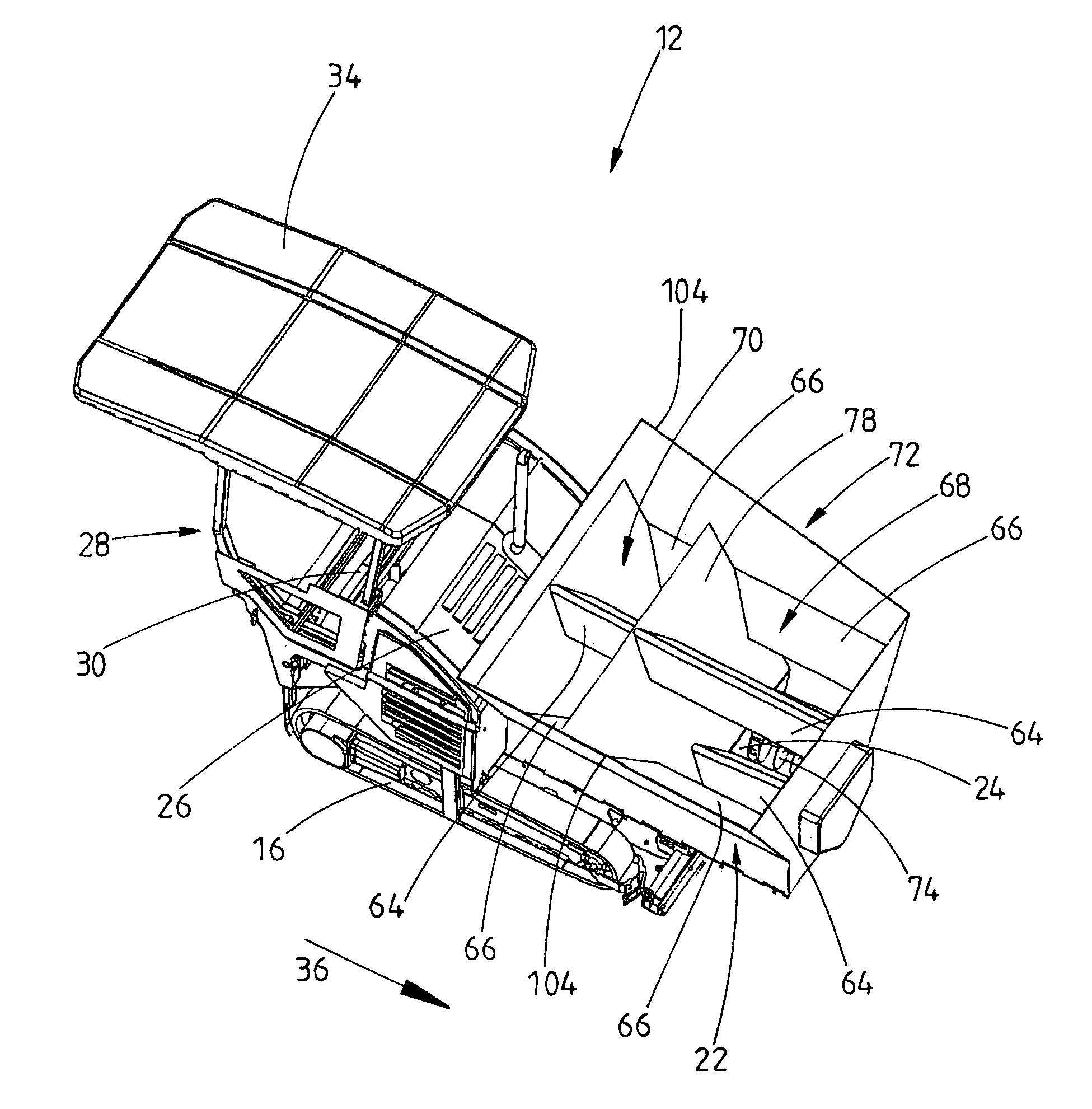 Process for producing a road covering, feeder, road paver and paving train