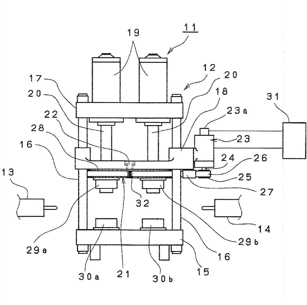 Mold rotation type injection molding machine and rotary table rotation method