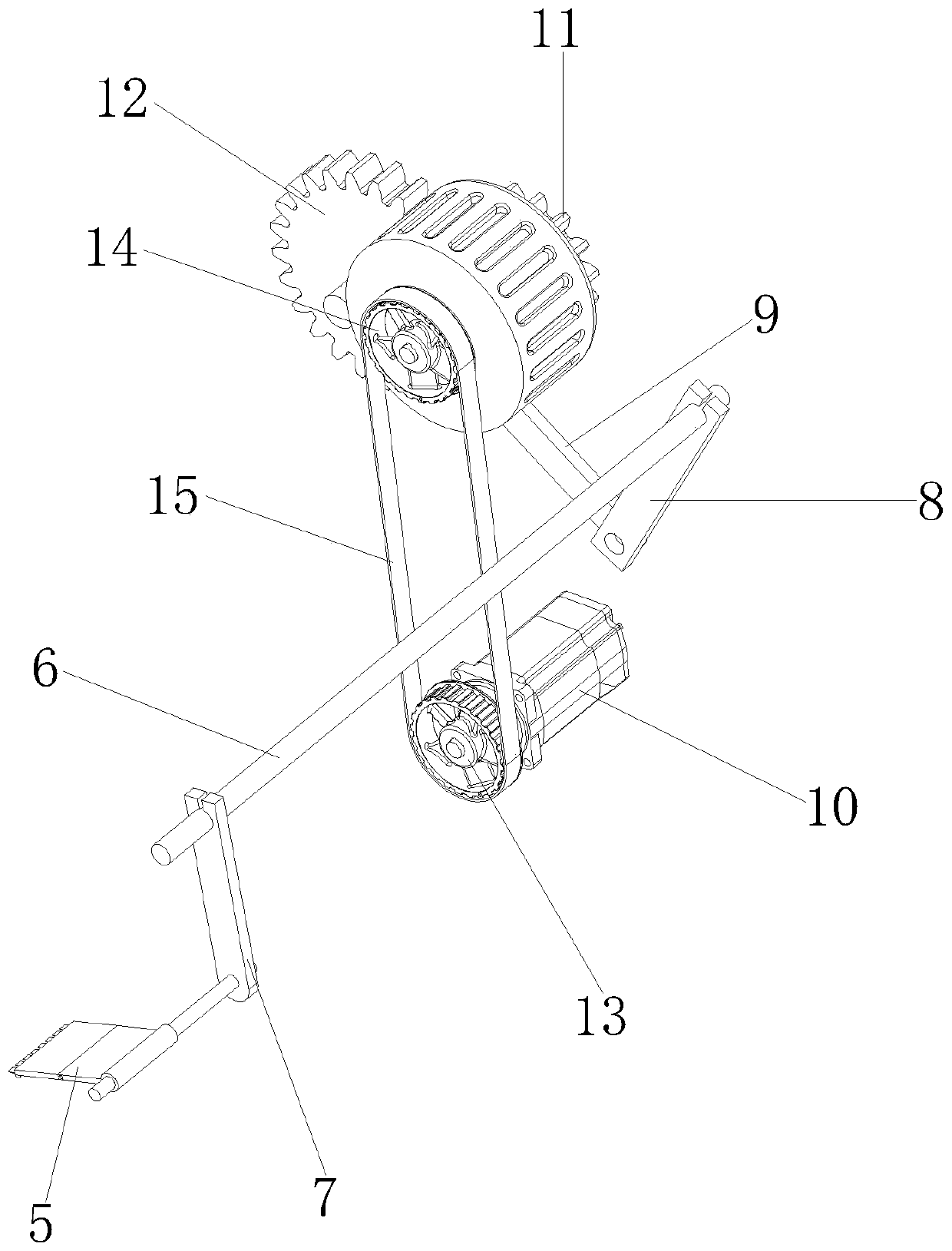 Cloth feeding mechanism for garment pleating machine