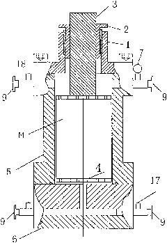 Device for testing axial loading/unloading gas permeability of coal