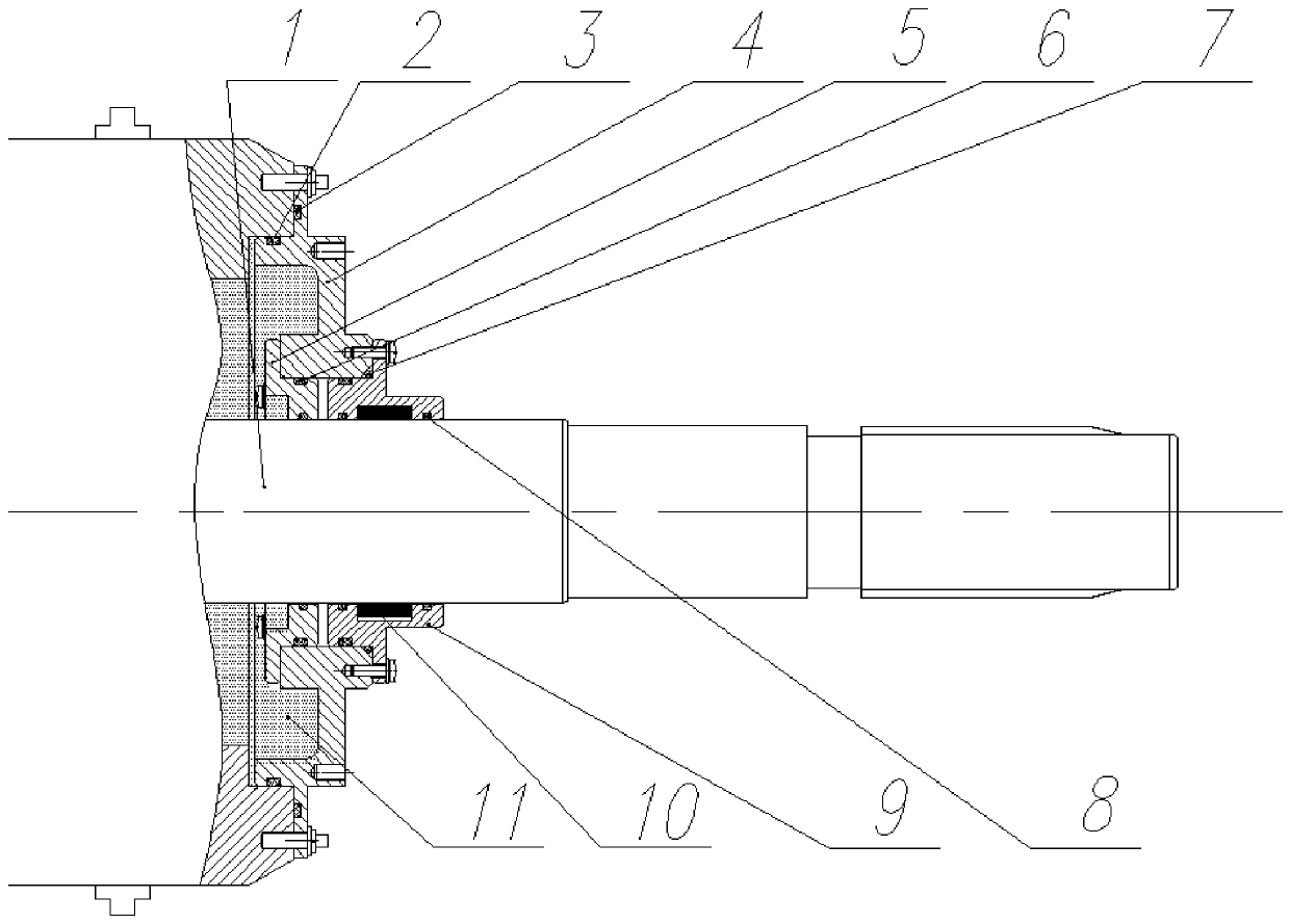 Hydraulic balanced motor dynamic sealing device