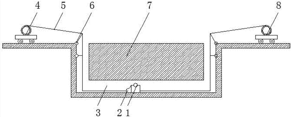 Automatic traction device for power pipeline trajectory measuring instrument