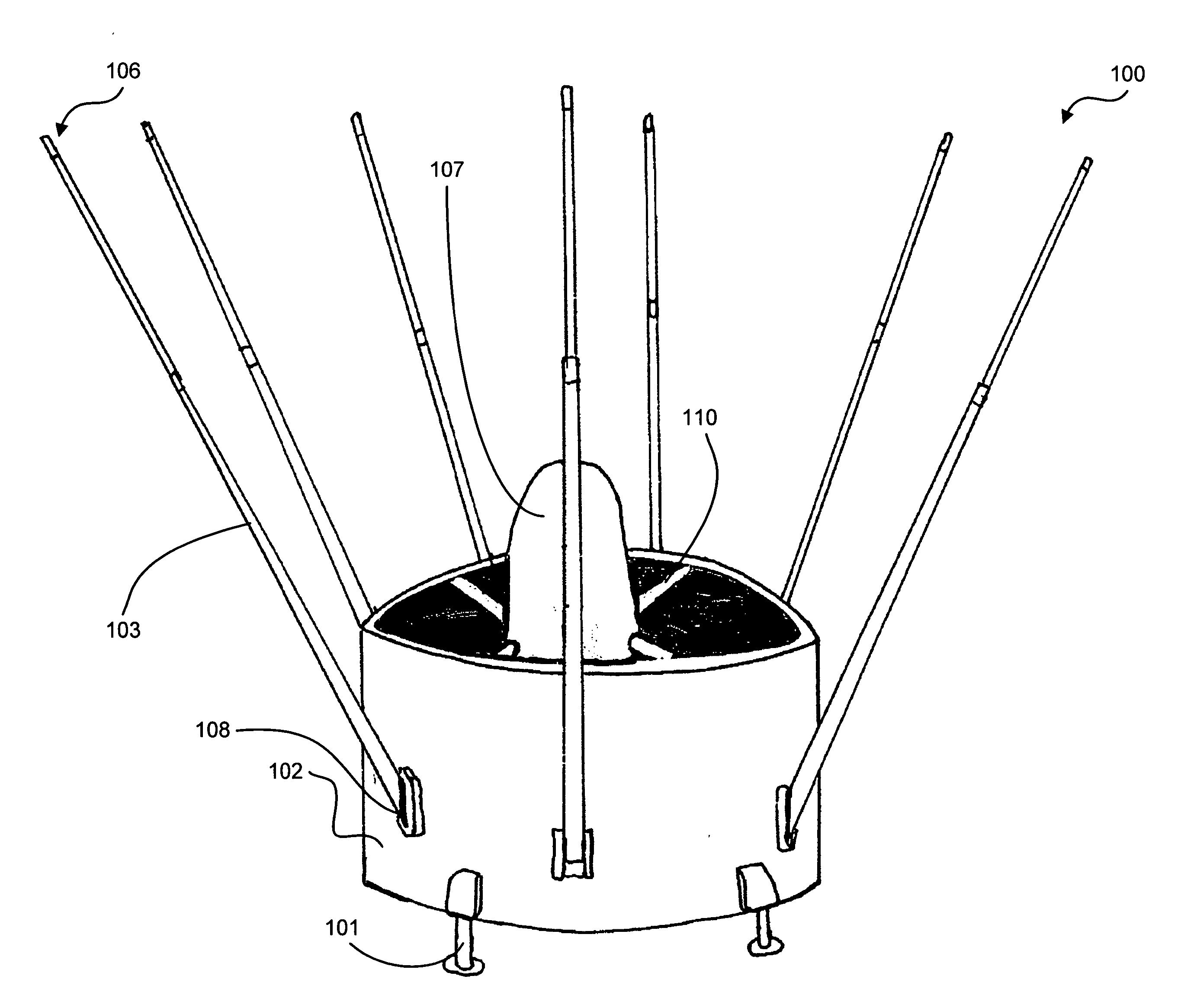 Airborne acoustic sensor array