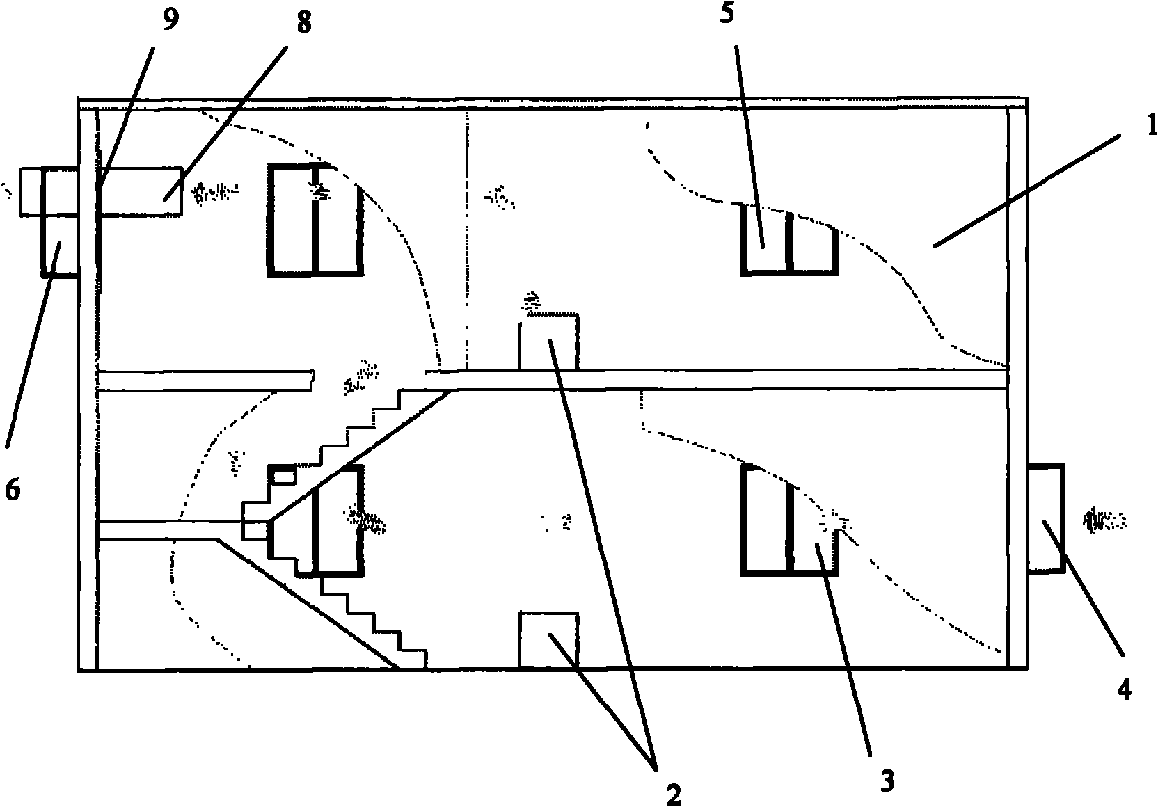 Field simple determination method for necessary quantity of residential building natural ventilation