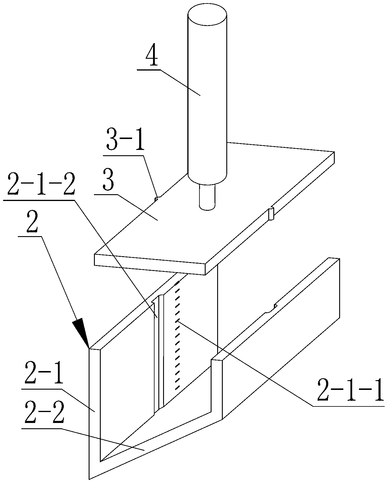 Aluminum-alloy separation explosion-proof material and pressing mold and pressing method thereof