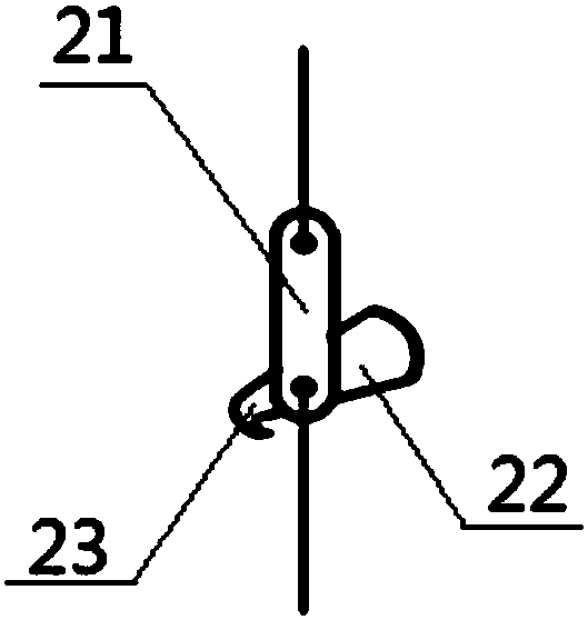 Quantitative survey device for submerged plants in lakes and reservoirs and survey method