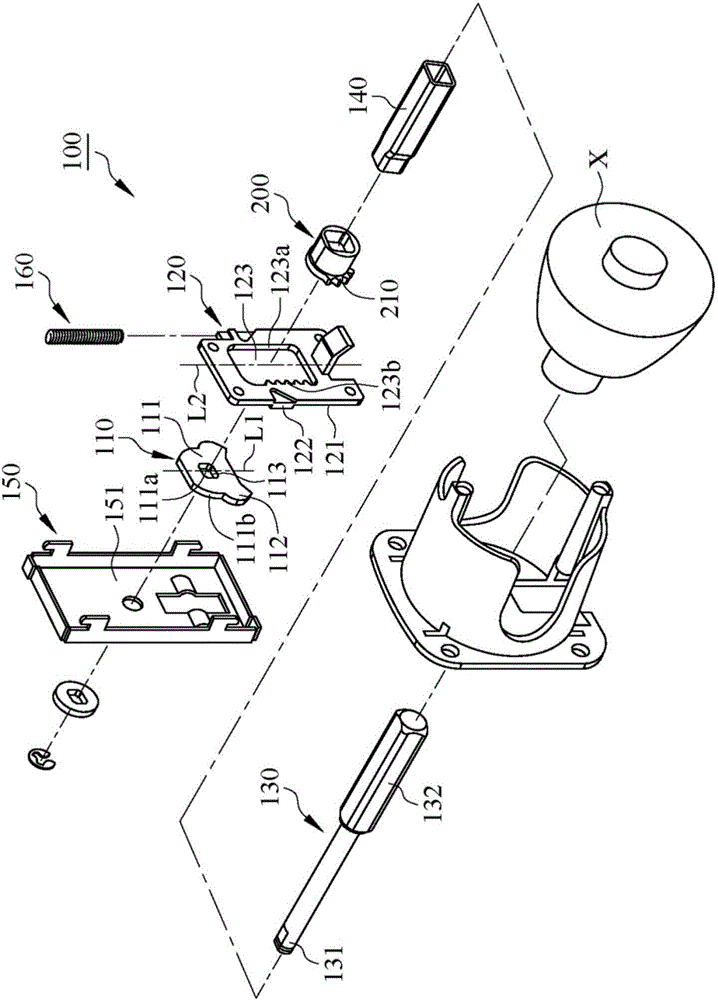 Door-knob lock transmission mechanism