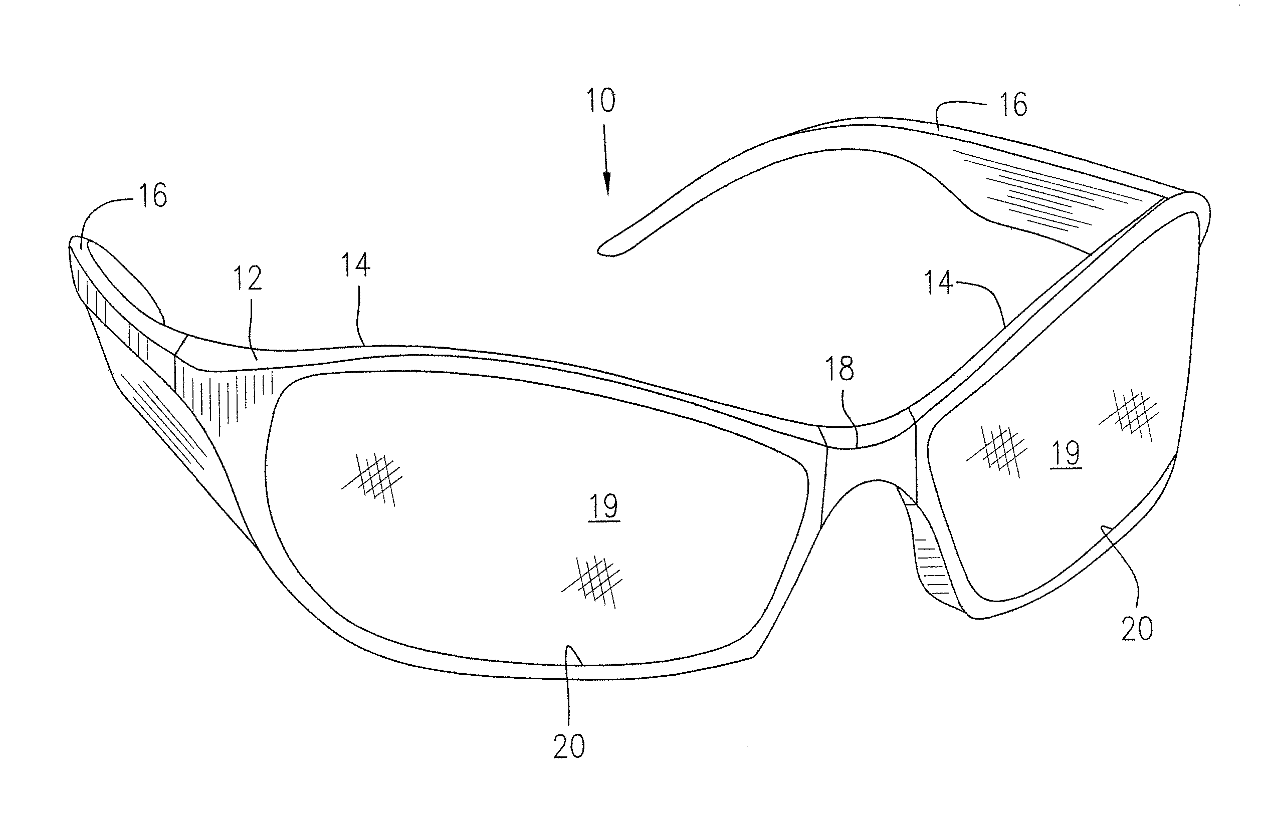 Method of making eyewear frame having sections joined with nose bridge