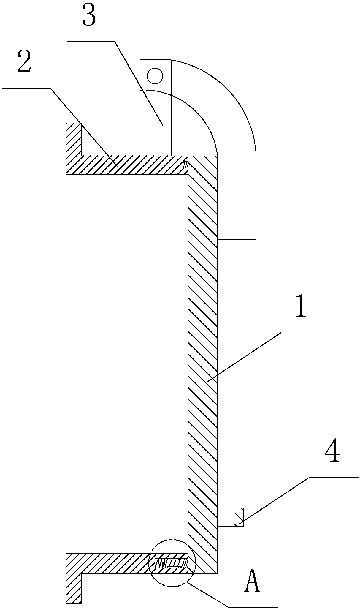 Flap valve with buffer structures