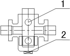 Method for casting valve body of heavy-calibre non-rising-stem flat valve