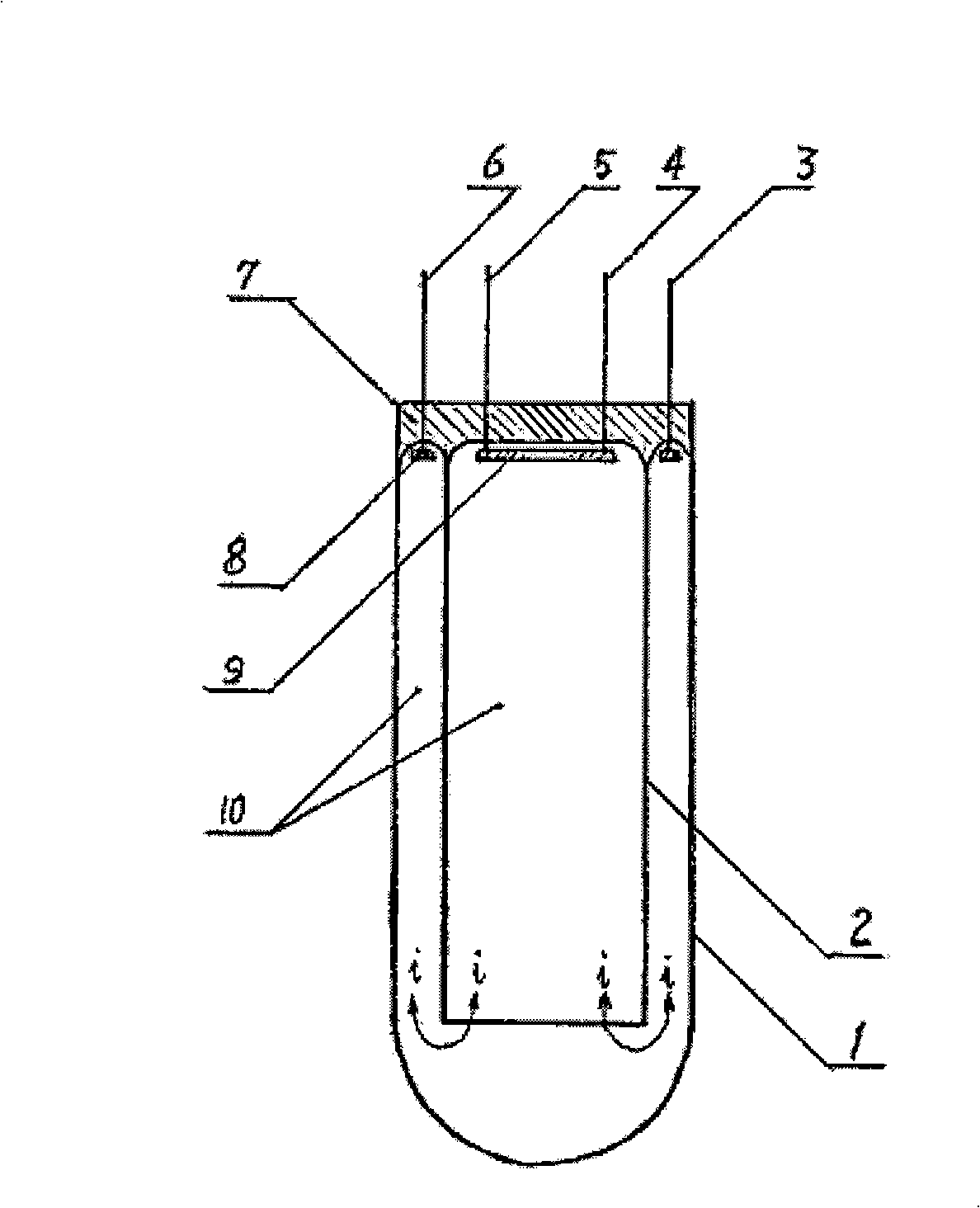 Coaxial line fluorescent lamp tube