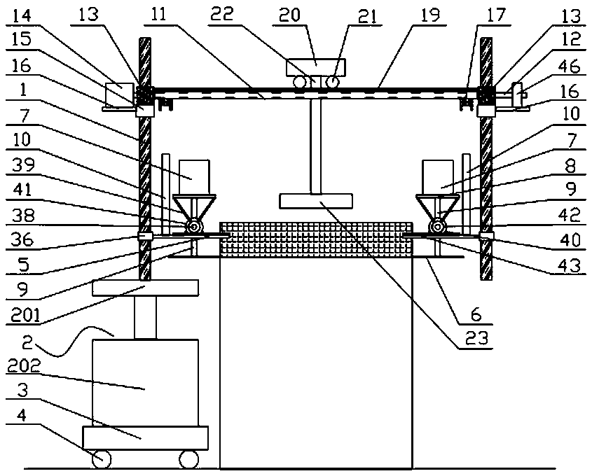 Snow removal device for electrical equipment