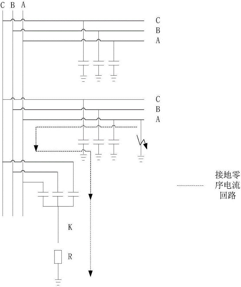 Method for selecting wire after single-phase grounding of ungrounded system