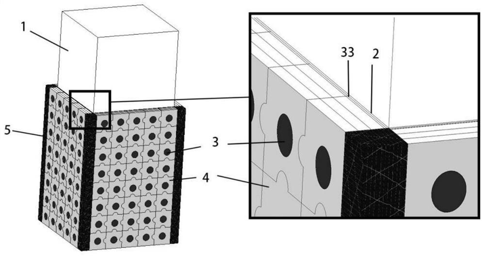 A modular flexible bridge pier anti-collision device