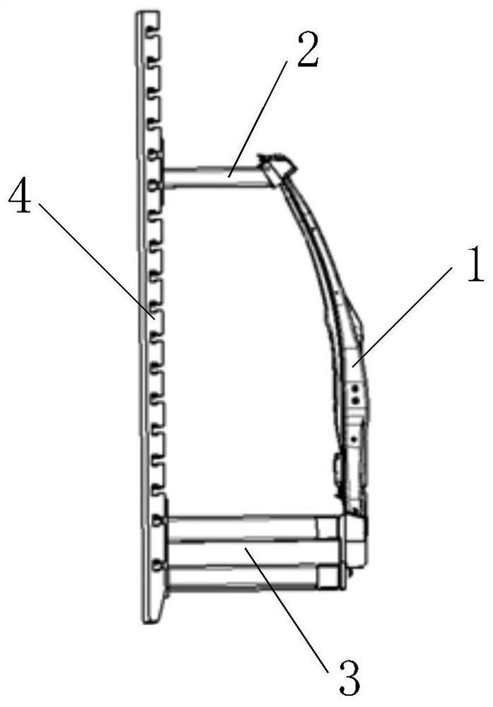 Vehicle B column fracture test method and system