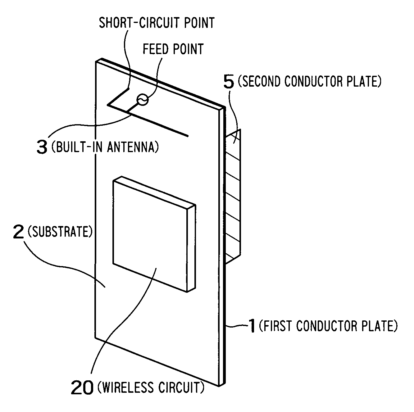 Mobile transceiver and antenna device