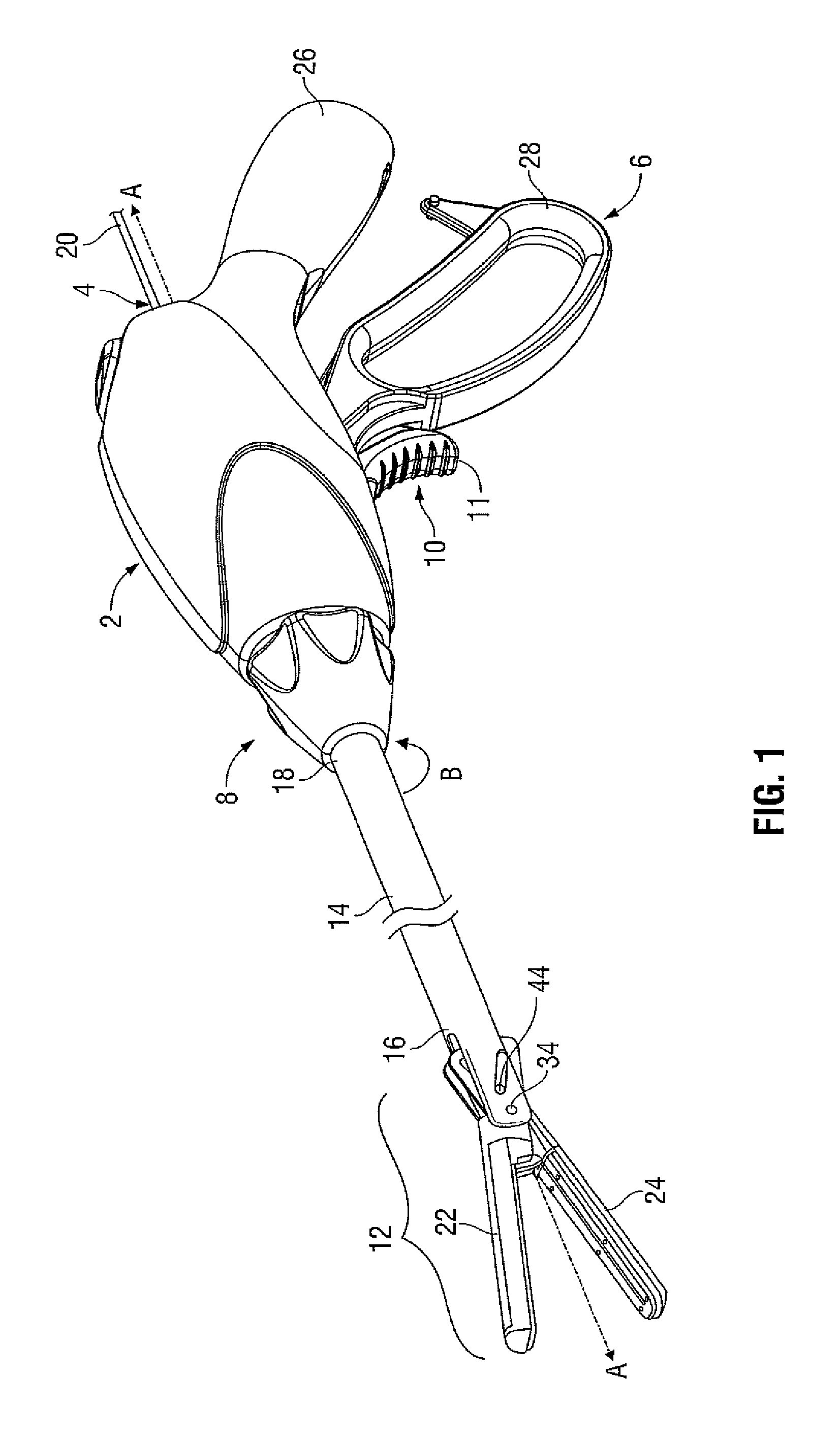 Electrosurgical instrument with a knife blade lockout mechanism