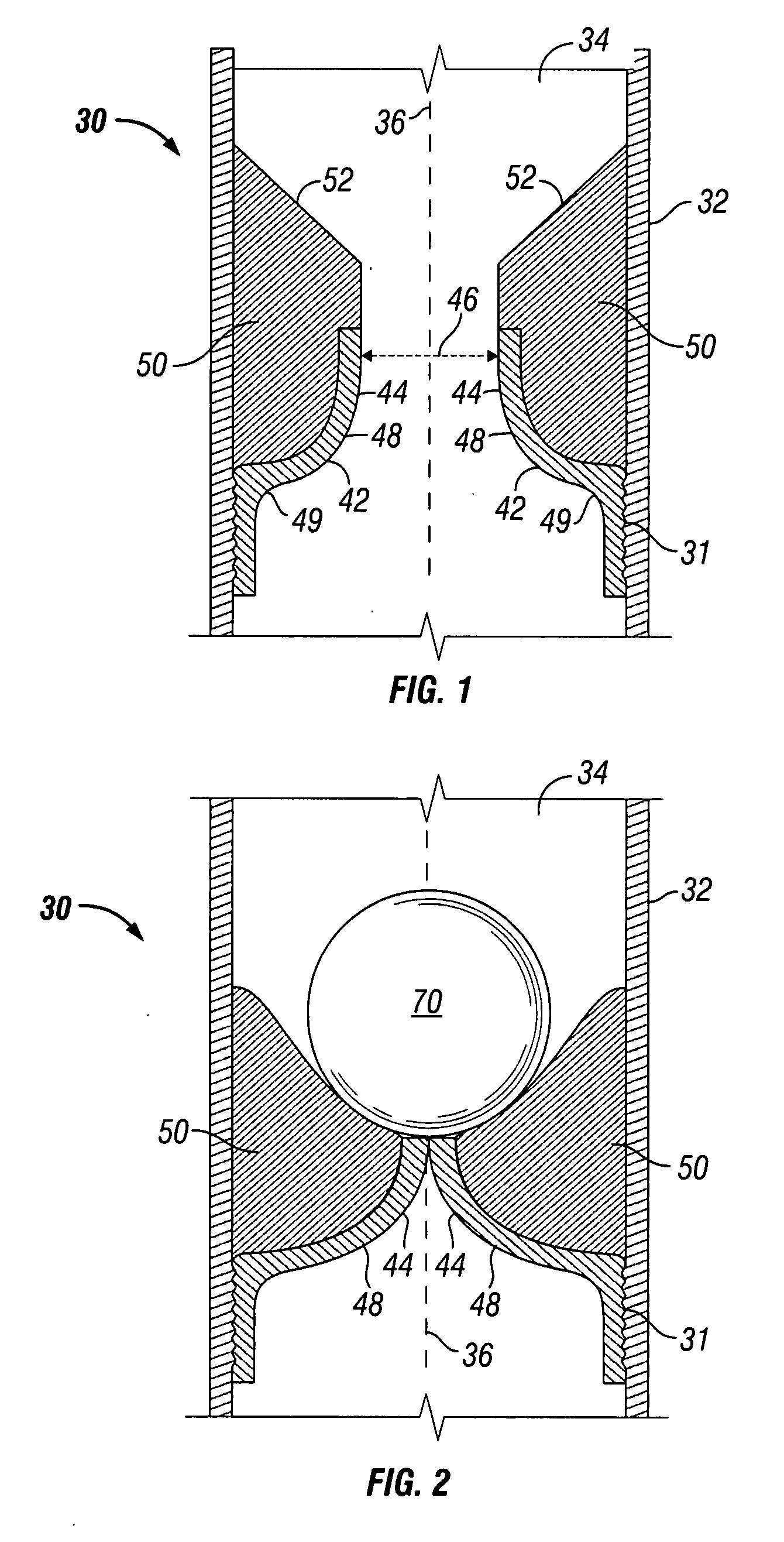 Deformable ball seat