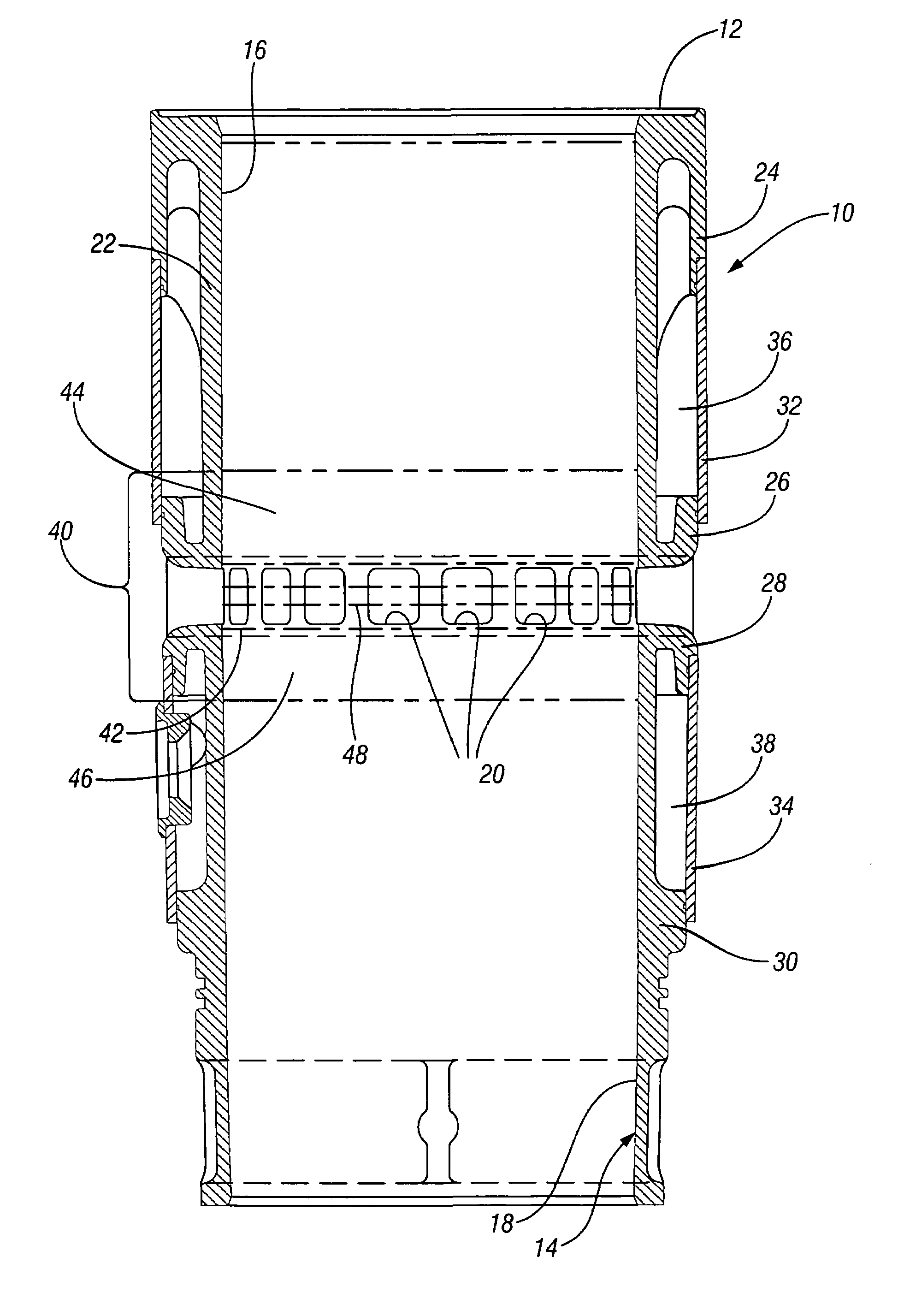 Ported engine cylinder liner with selectively laser-hardened and induction-hardened bore