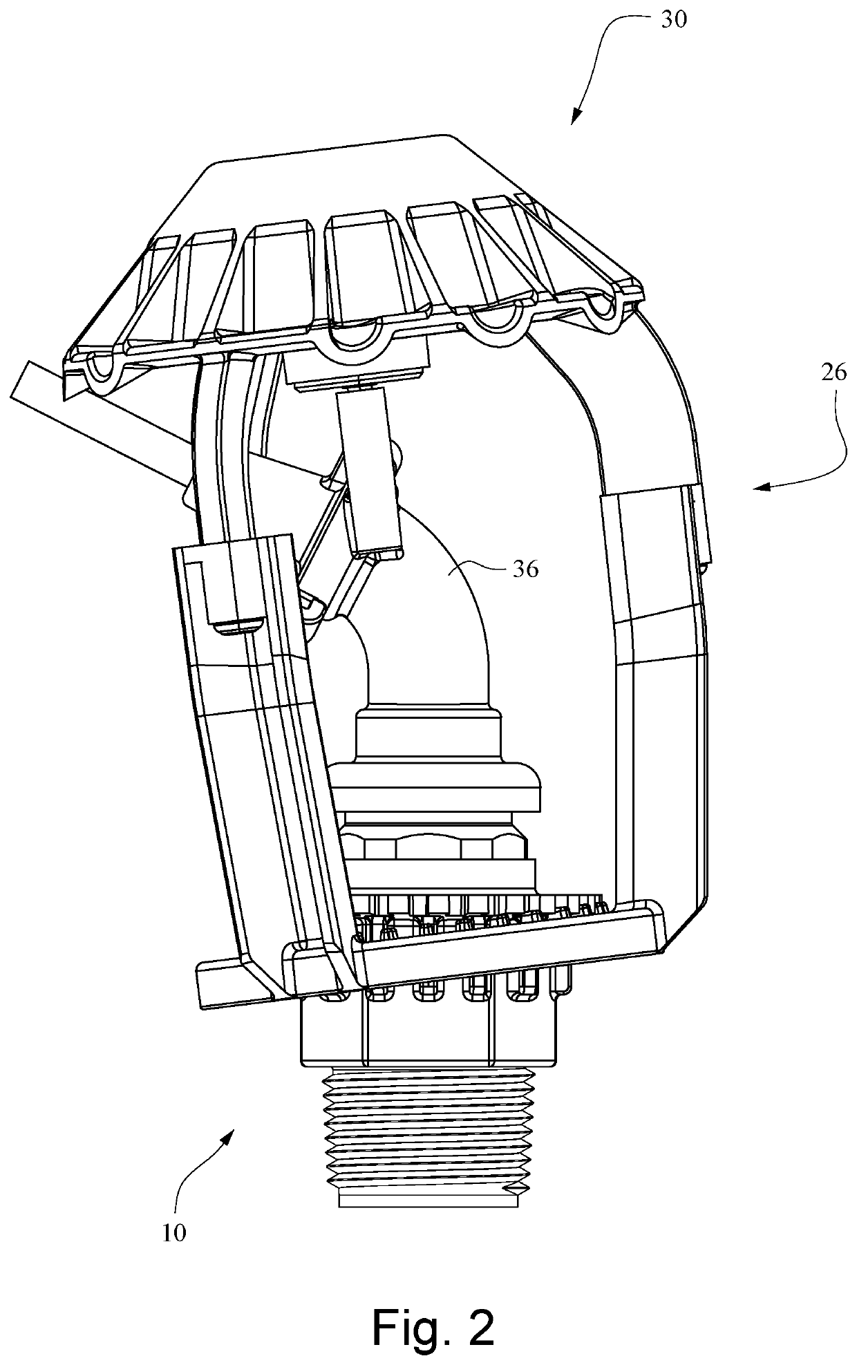 Rotary nozzle sprinkler with orbital diffuser