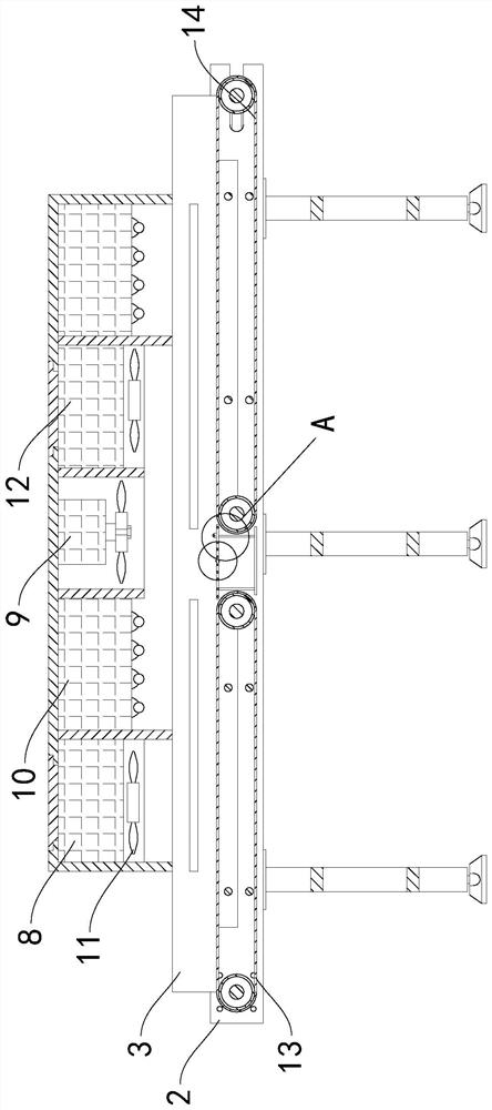 Express goods conveying system with virus killing function